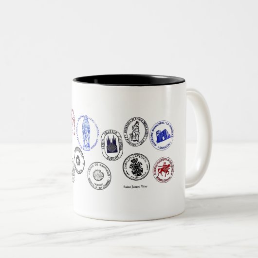 Beker Two Tones Saint James Way Tweekleurige Koffiemok (Voorkant rechts)