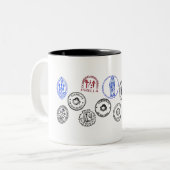 Beker Two Tones Saint James Way Tweekleurige Koffiemok (Voorkant links)