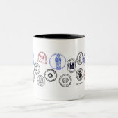 Beker Two Tones Saint James Way Tweekleurige Koffiemok (Center)