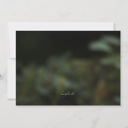 Beker van aardbeien Uitnodiging (Achterkant)