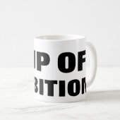 Beker van ambitie koffiemok (Voorkant rechts)