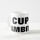 Beker van ambitie koffiemok (Voorkant links)