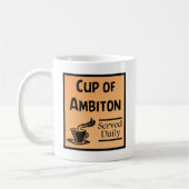 Beker van Ambition Funny Koffiemok (Links)