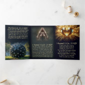 Beker van bevende drievoudige KJV-Kaart Drieluik Kaart (Binnen)