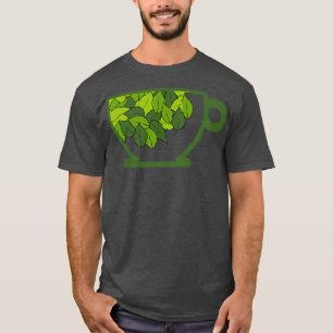 beker van biologisch kruidenbladthee voor gezond l t-shirt