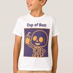 Beker van Boos Schattig Skelet Peuter Halloween T-shirt