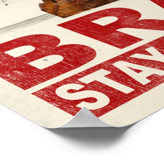 Beker van breinen poster (Hoek)