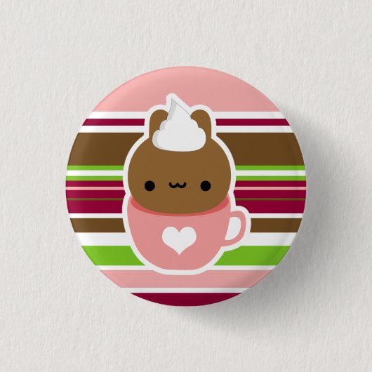 Beker van Bunny-Button Ronde Button 3,2 Cm (Voorkant)