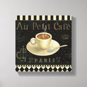 Beker van Cappuccino Canvas Afdruk