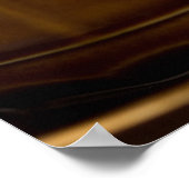 Beker van cappuccino met cacaopoeder poster (Hoek)