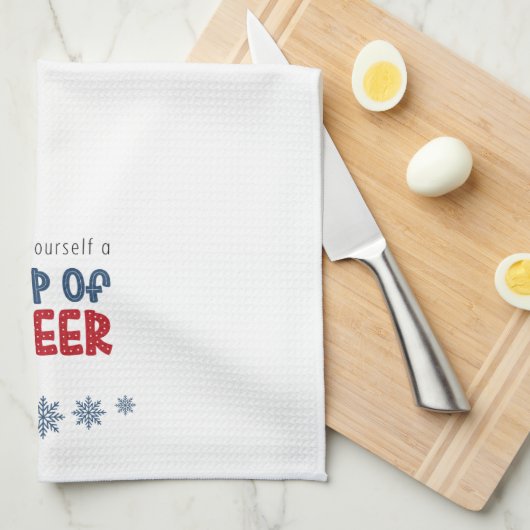 Beker van Cheer Keukenhanddoek (Quarter Fold)