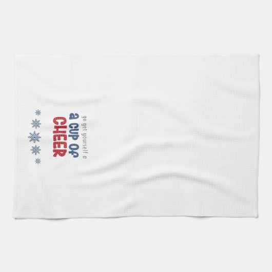 Beker van Cheer Keukenhanddoek (Horizontaal)