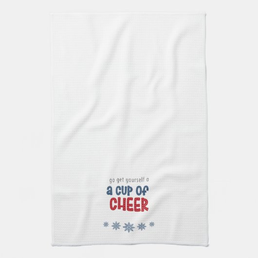 Beker van Cheer Keukenhanddoek (Verticaal)