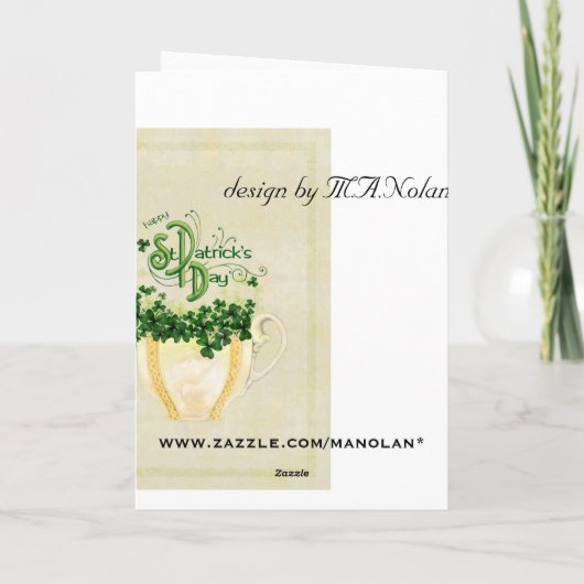 Beker van Cheer St. Patrick's Card Kaart (Achterkant)