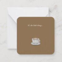 Beker van Coffee Mini Dank u wel briefkaart