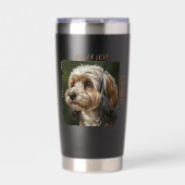 Beker van de Liefde Hond Liefhebber Cadeau-ideeën Geïsoleerde Drinkbeker (Voorkant)