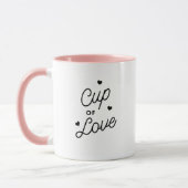 Beker van de Liefde Valentijn Moderne Cute Chic Mo Mok (Links)