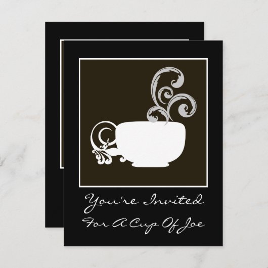 beker van de uitnodiging van Joe (Voorkant / Achterkant)