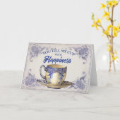 Beker van Geluk Kaart (Gele Bloem)