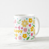 Beker van Gelukkig Bloemstuk Koffiemok (Voorkant rechts)