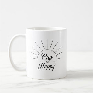 Beker van Happy: Summer Vibes & Aanmoediging voor Koffiemok