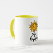Beker van Happy Sunshine Modern Mok (Voorkant links)