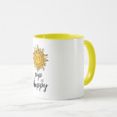 Beker van Happy Sunshine Modern Mok (Voorkant rechts)