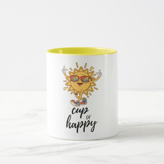 Beker van Happy Sunshine Modern Mok (Midden)