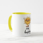 Beker van Happy Sunshine Modern Mok (Voorkant links)