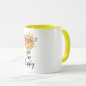 Beker van Happy Sunshine Modern Mok (Voorkant rechts)