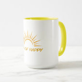 Beker van Happy Sunshine Modern Mok (Voorkant rechts)