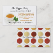 Beker van informatie over lerarenopleiding in de l visitekaartje (Voorkant / Achterkant)