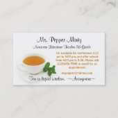 Beker van informatie over lerarenopleiding in de l visitekaartje (Voorkant)