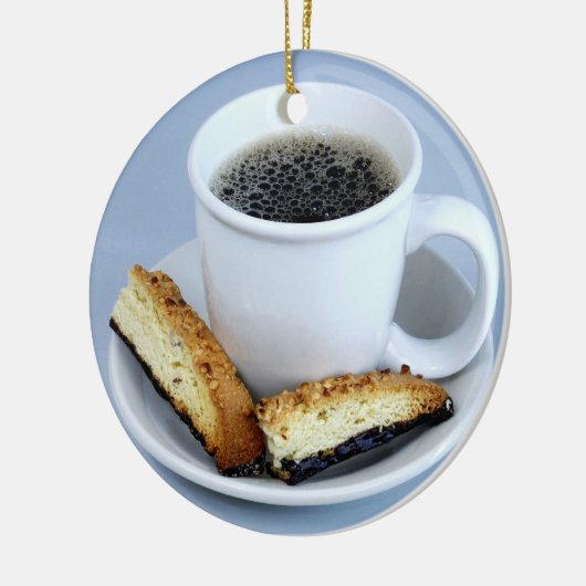 Beker van Java en Biscotti Ornament (Links)