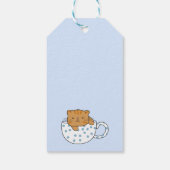 Beker van Kawaii Style met kattefeïne Cadeaulabel (Achterkant)