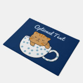 Beker van Kawaii Style met kattefeïne Deurmat (Schuin)