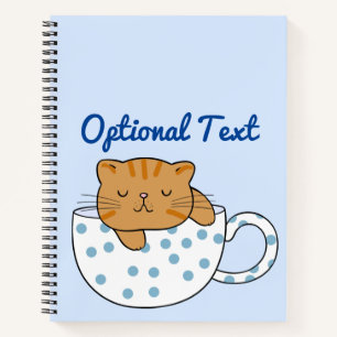Beker van Kawaii Style met kattefeïne Notitieboek