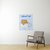 Beker van Kawaii Style met kattefeïne Wandkleed (In situ)