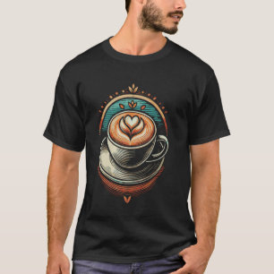 Beker van Koffie Cafeïne Koffieboon Koffieliefhebb T-shirt