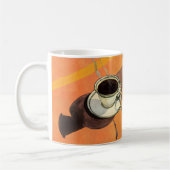  beker van koffie, saucer, Spoon, Retro Diner Koffiemok (Links)