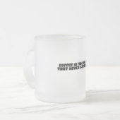 Beker van liefde en gevoelens matglas koffiemok (Voorkant links)