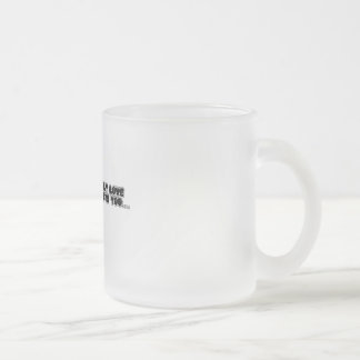 Beker van liefde en gevoelens matglas koffiemok