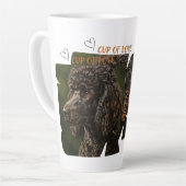 Beker van Liefde Hond Liefhebber 17oz Grote Latte Mok (Linkerhoek)