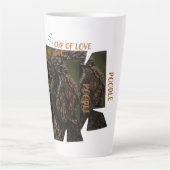 Beker van Liefde Hond Liefhebber 17oz Grote Latte Mok (Voorkant)