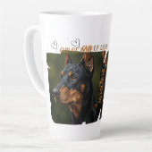 Beker van Liefde Hond Liefhebber 17oz Grote Latte Mok (Linkerhoek)