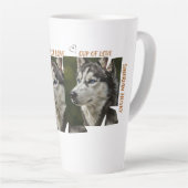Beker van Liefde Hond Liefhebber Grote Latte Mok (Rechterhoek)