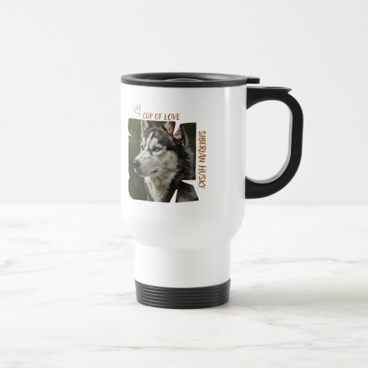 Beker van Liefde Hond Liefhebber Reizigers Mok (Rechts)