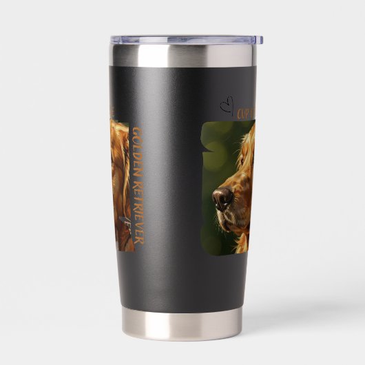 Beker van Liefde Hond Liefhebber Thermische Tumble Geïsoleerde Drinkbeker (Links)