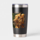 Beker van Liefde Hond Liefhebber Thermische Tumble Geïsoleerde Drinkbeker (Achterkant)