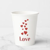 Beker van LIEFDE met harten. (Voorkant)